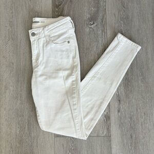 Old Navy Women's Cream Skinny Jeans